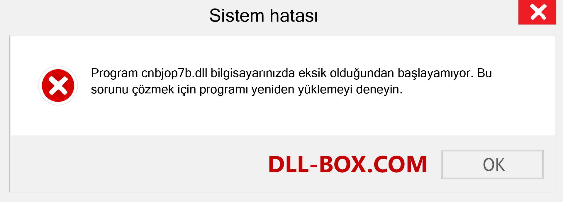 cnbjop7b.dll dosyası eksik mi? Windows 7, 8, 10 için İndirin - Windows'ta cnbjop7b dll Eksik Hatasını Düzeltin, fotoğraflar, resimler